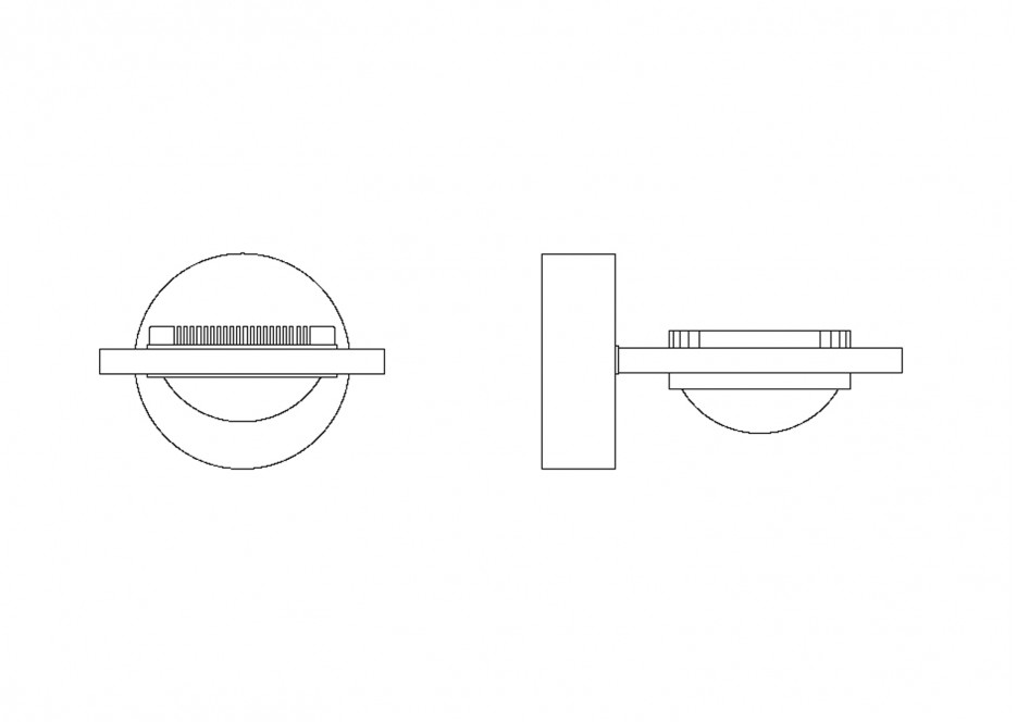 Ocular Wandleuchte LED Serie 100 rund